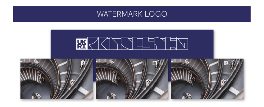 UKRI motion branding watermark logo
