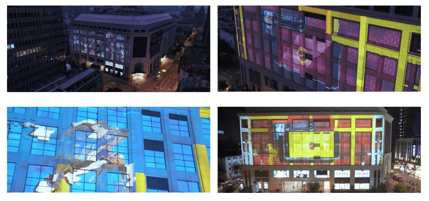 nike projection mapping marketing shanghai
